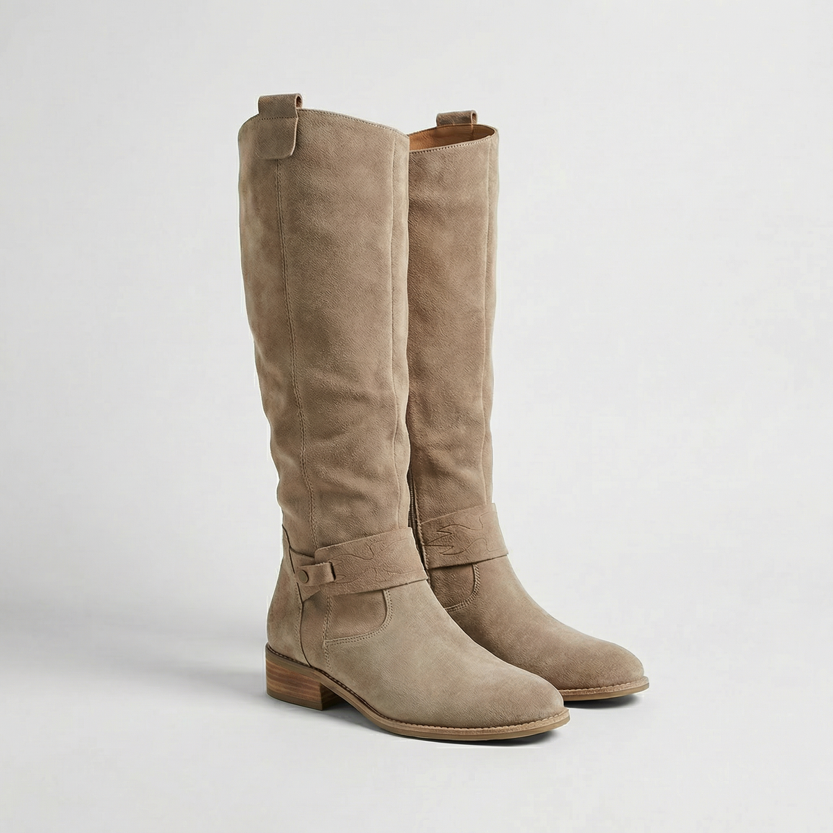 Isadora | Women's Suede Look Slouch Boots