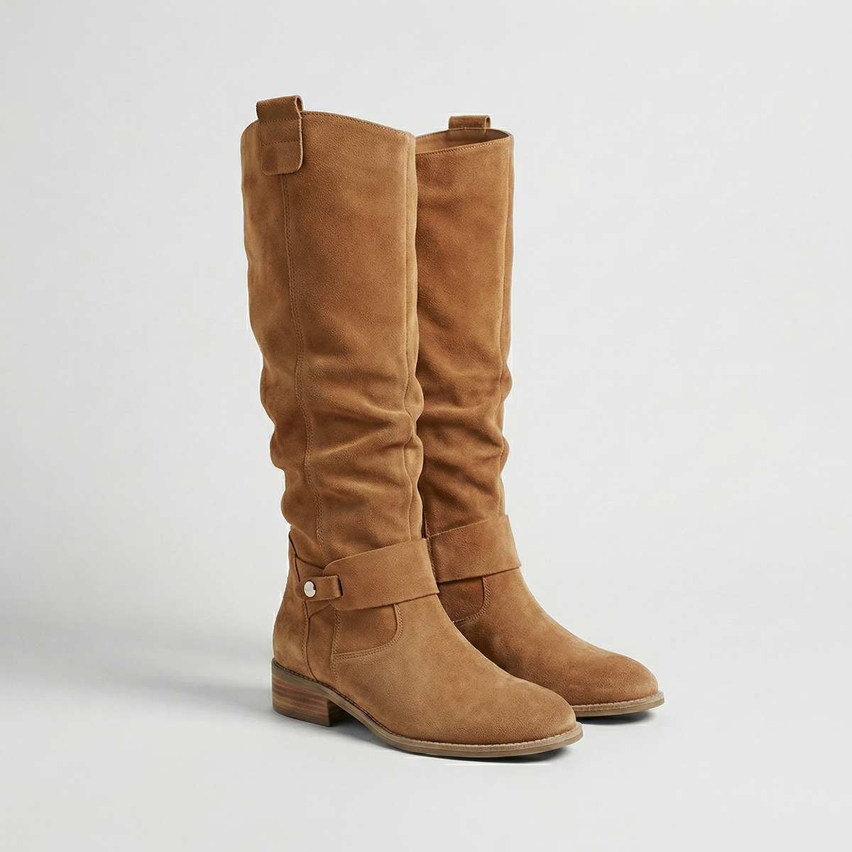 Isadora | Women's Suede Look Slouch Boots