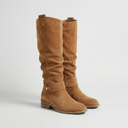 Isadora | Women's Suede Look Slouch Boots
