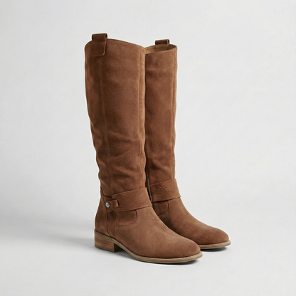 Isadora | Women's Suede Look Slouch Boots