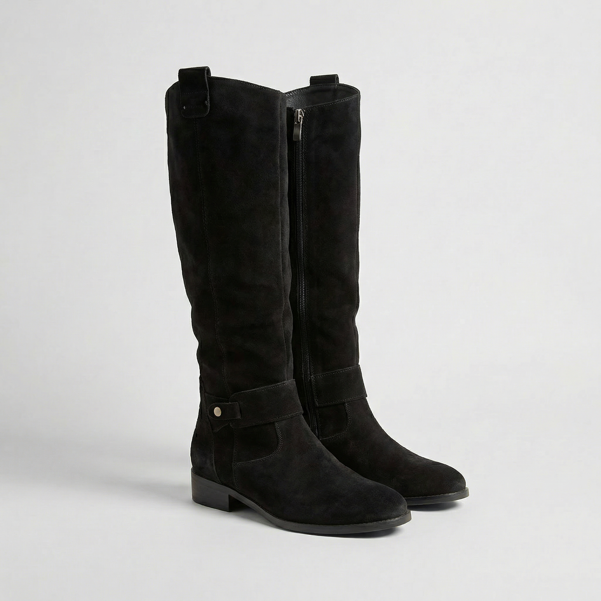 Rowena | Women's Suede Look Slouch Boots