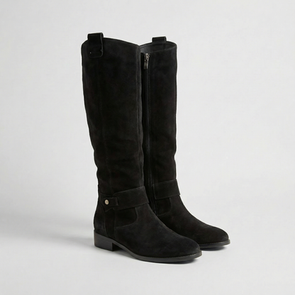 Isadora | Women's Suede Look Slouch Boots