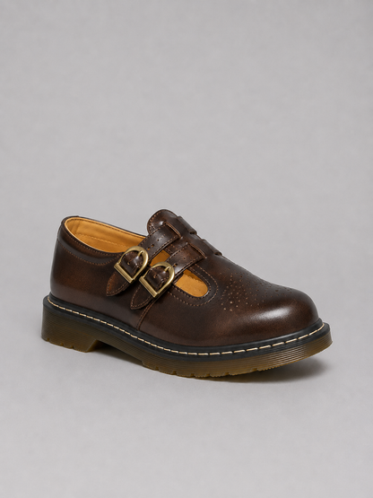 Etta | Women's Double Buckle Mary Jane Flats