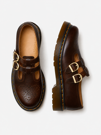 Etta | Women's Double Buckle Mary Jane Flats