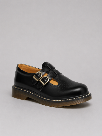 Etta | Women's Double Buckle Mary Jane Flats