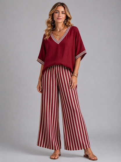 Thea | Women's Linen-Look Two Piece Set