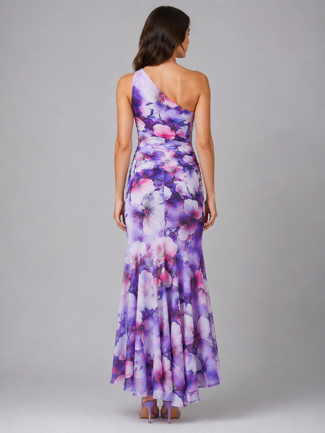 Violetta | Women's One Shoulder Floral Maxi Dress