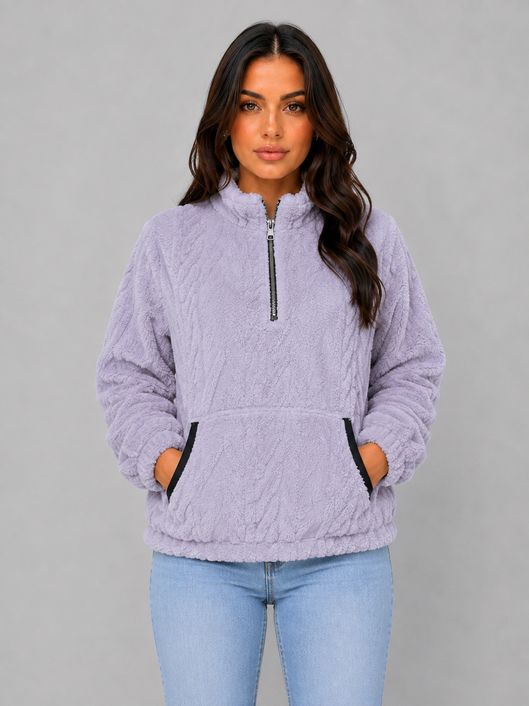 Astrid | Women's Plush Half Zip Pullover