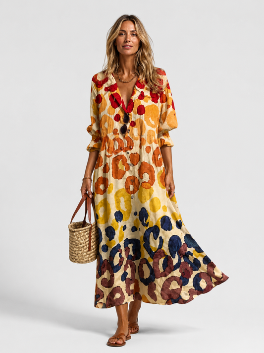 Susannah | Women's Printed Shirt Dress