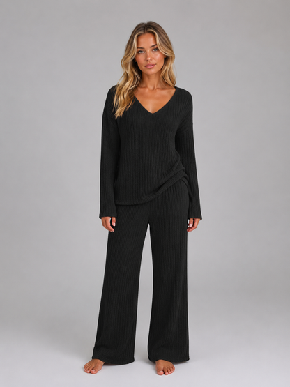 Verena | Women's Ribbed Knit Lounge Set