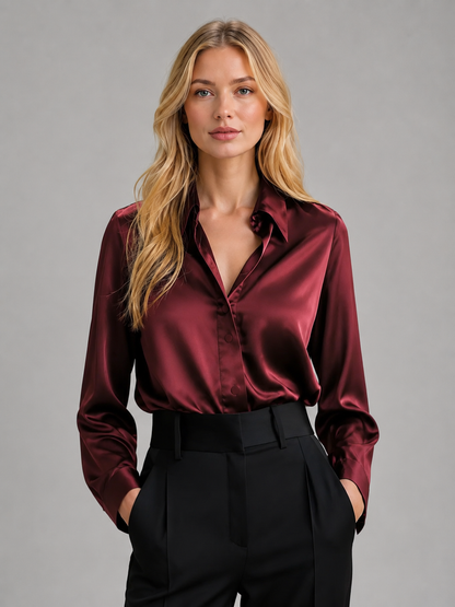 Lorelei | Women's Satin-Feel Blouse