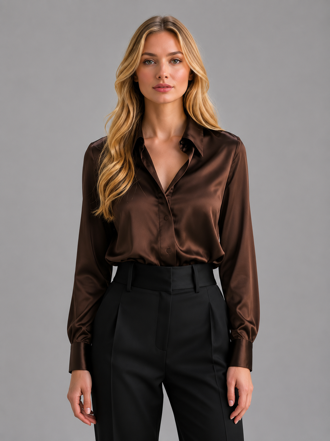 Lorelei | Women's Satin-Feel Blouse