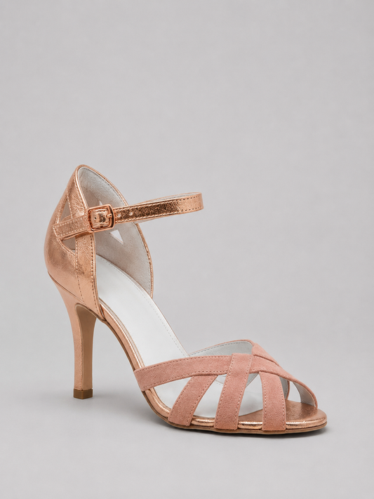 Cressida | Women's T-Strap Mid Heels