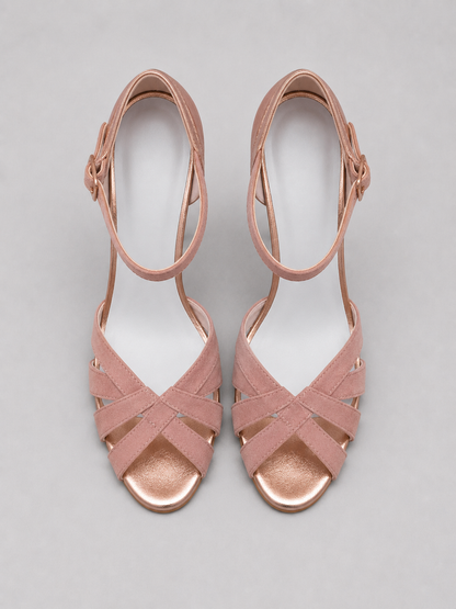 Cressida | Women's T-Strap Mid Heels