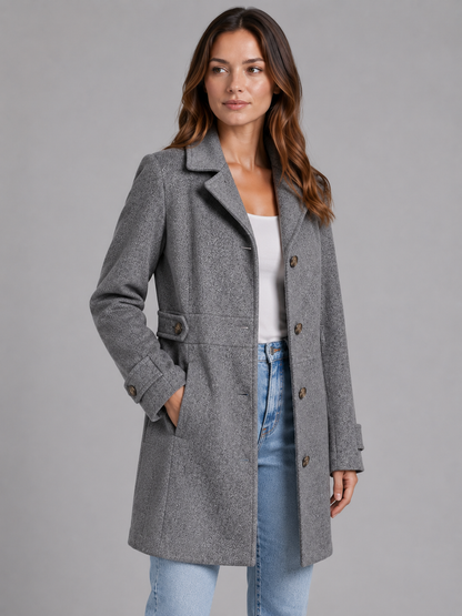 Marion | Women's Tailored Button Coat