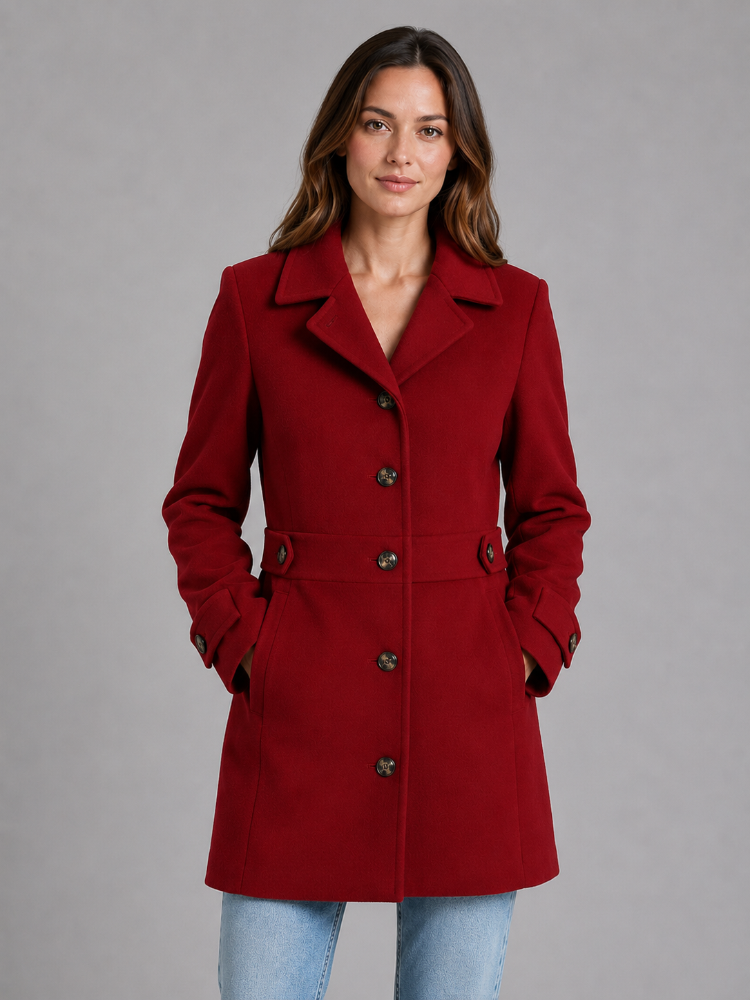 Marion | Women's Tailored Button Coat