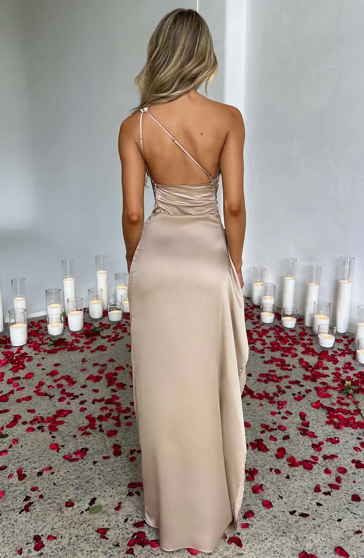 Valentina | Women's One-Shoulder Maxi Dress