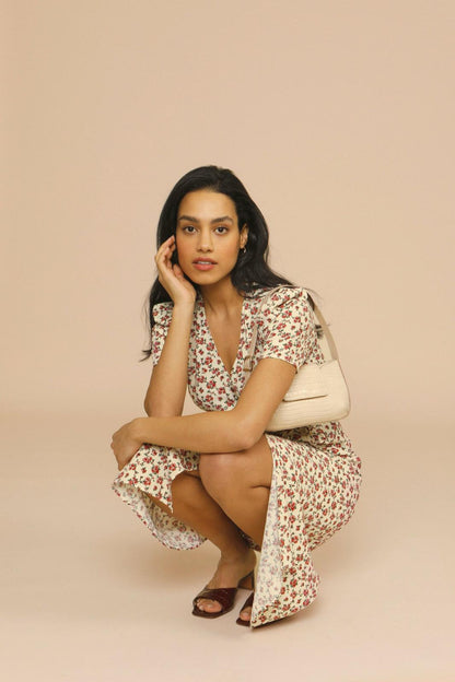 Primrose | Women's Floral V-Neck Midi Dress