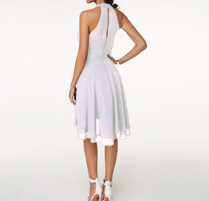 Romilly | Women's Halter Ruffle Midi Dress