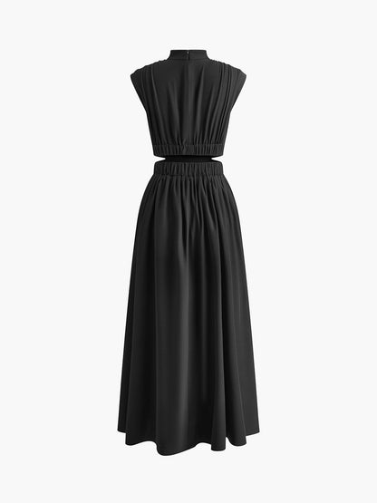 Bridget | Women's Mock Neck Maxi Dress