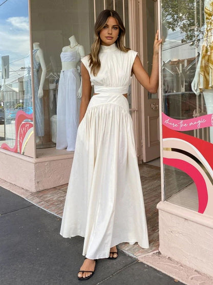 Bridget | Women's Mock Neck Maxi Dress