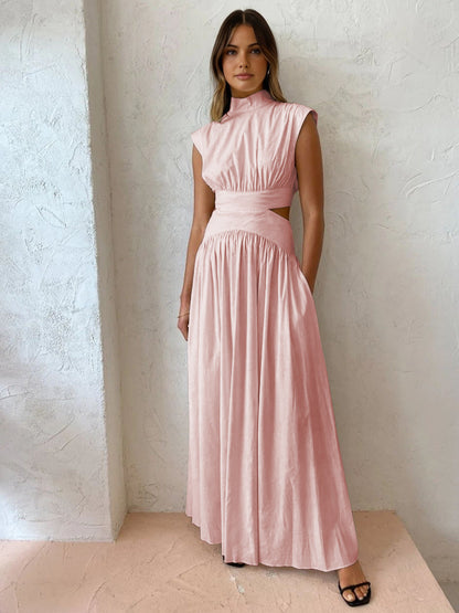 Bridget | Women's Mock Neck Maxi Dress