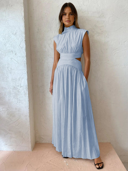 Bridget | Women's Mock Neck Maxi Dress