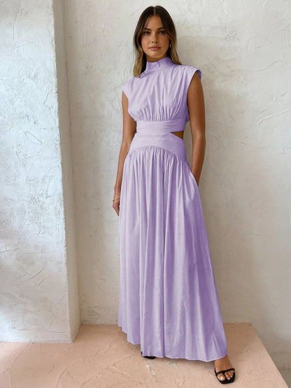 Bridget | Women's Mock Neck Maxi Dress