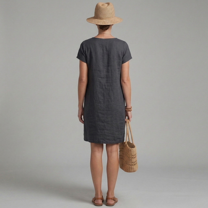Fern | Women's Short Sleeve Pocket Mini Dress