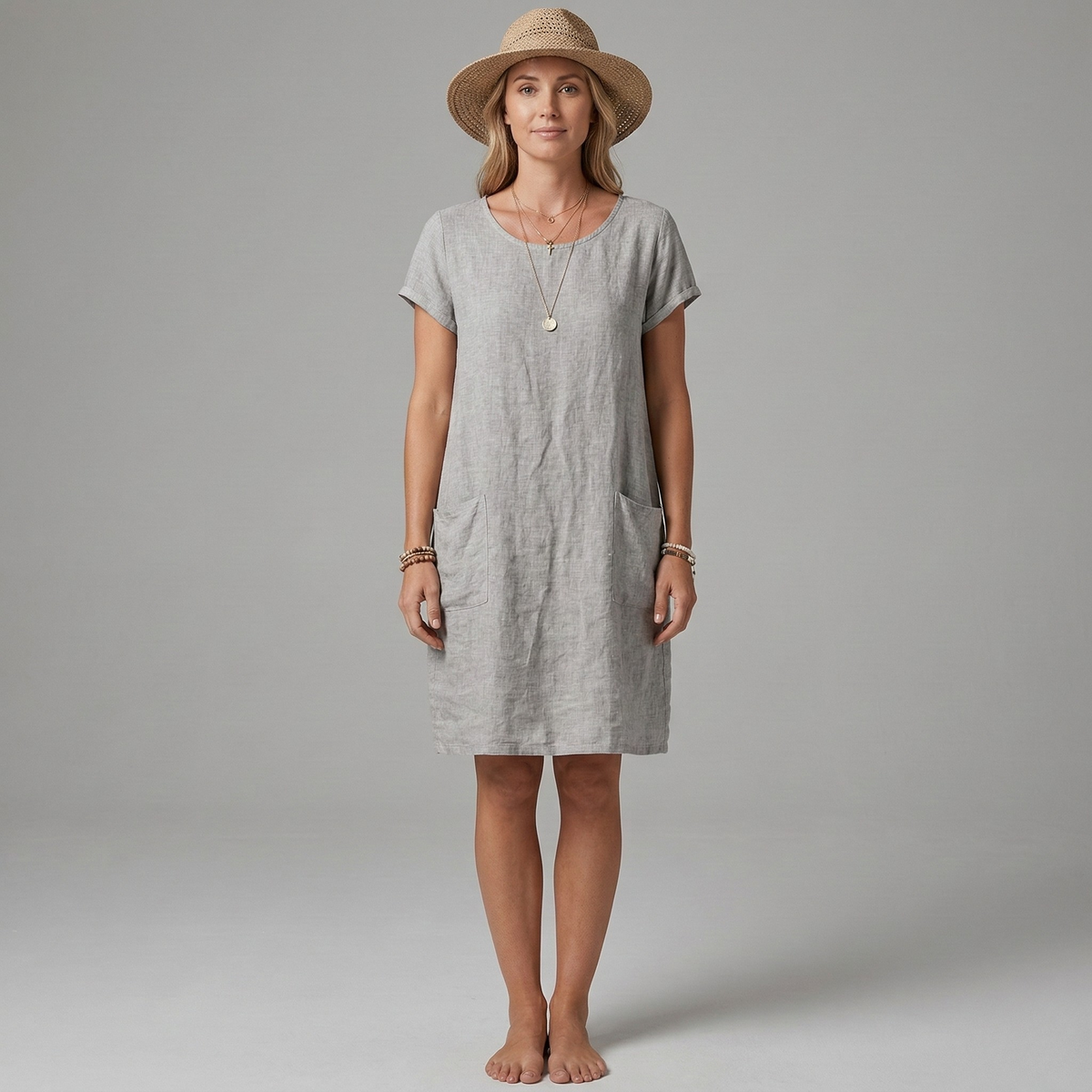 Fern | Women's Short Sleeve Pocket Mini Dress