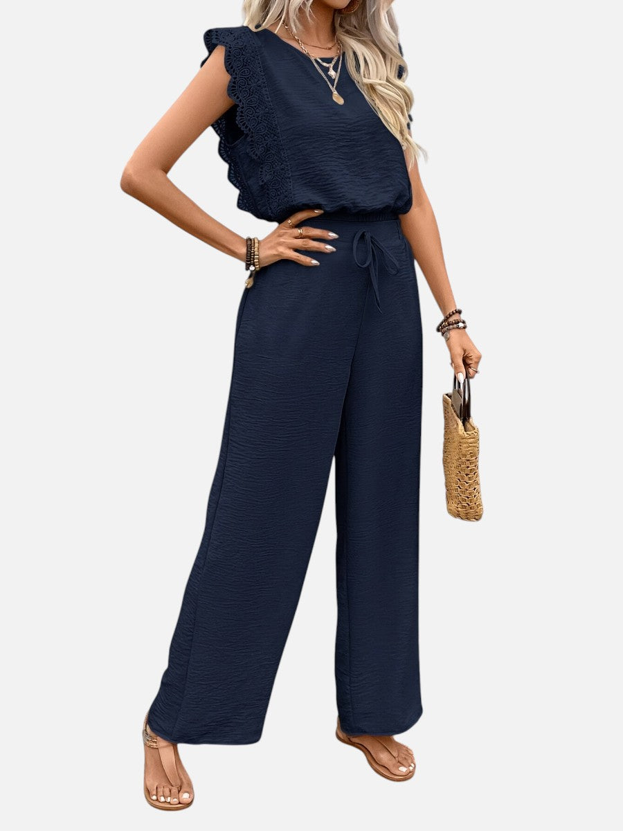 Delphine | Women's Relaxed Top and Wide Leg Trouser Set