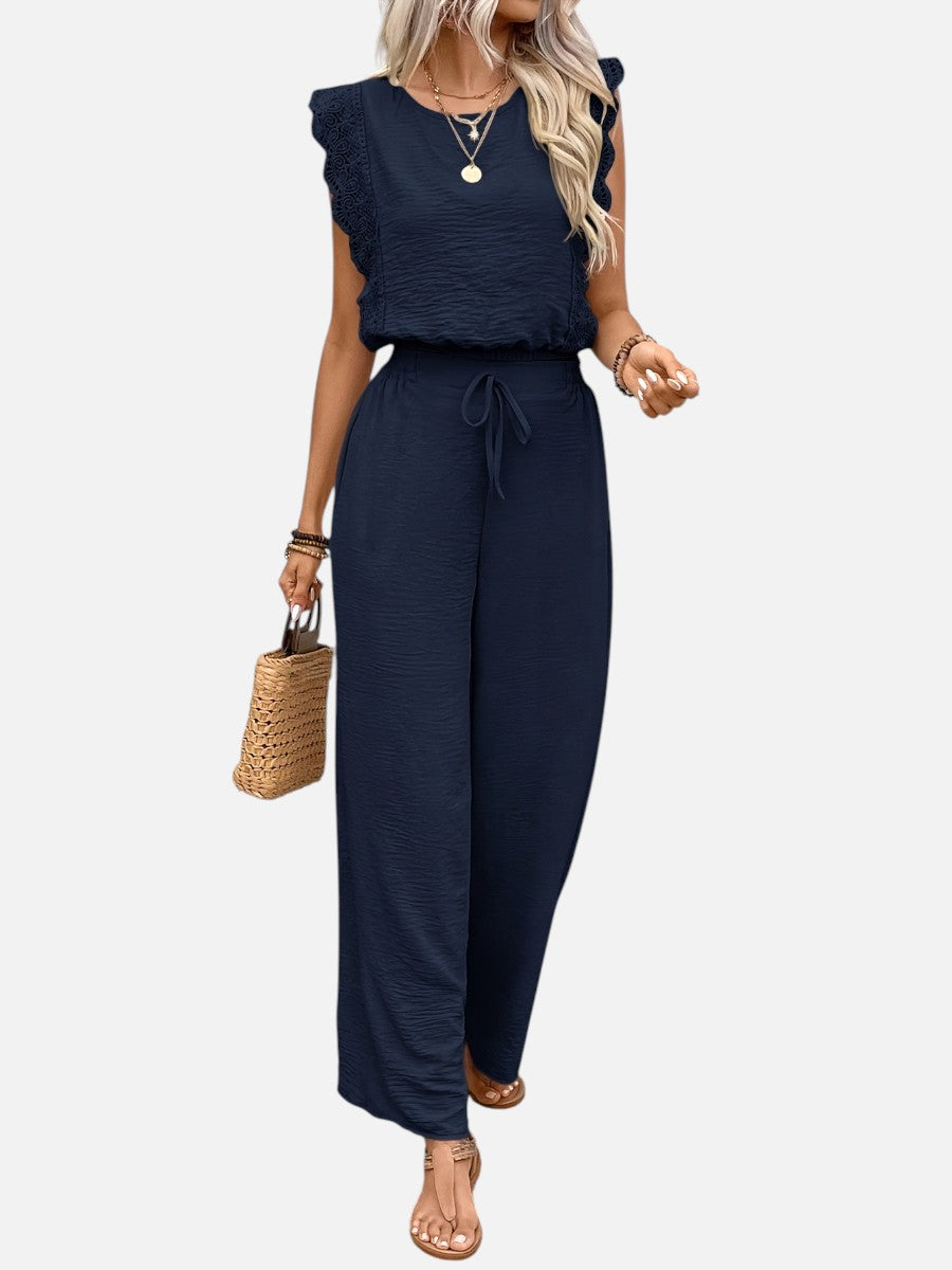 Delphine | Women's Relaxed Top and Wide Leg Trouser Set