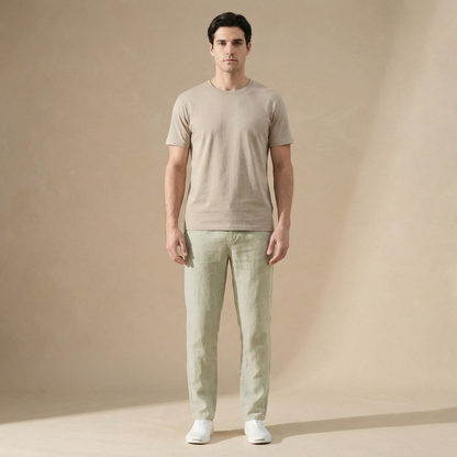 Albert | Men's Straight Leg Linen Trousers