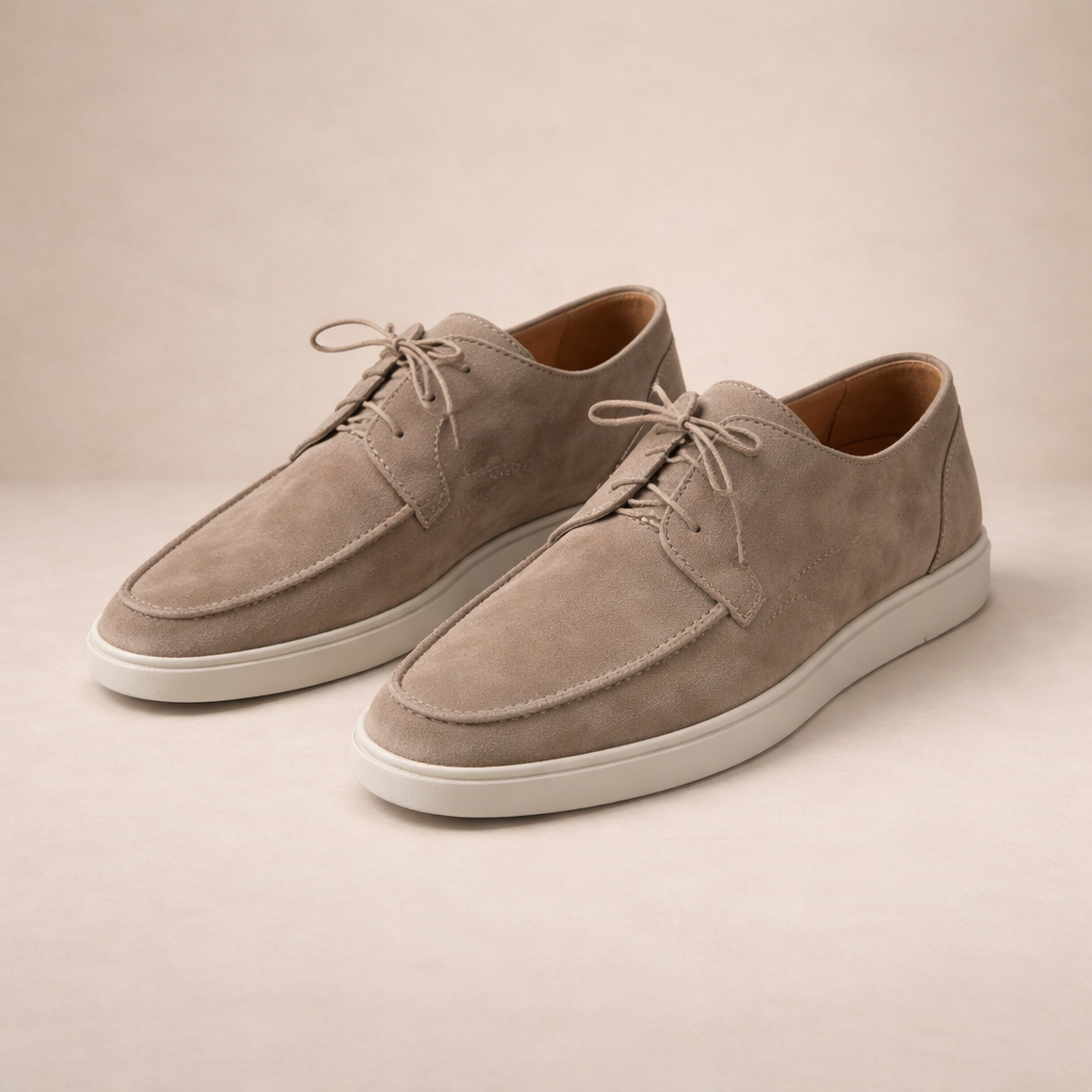 Maxwell | Men's Suede Lace-Up Loafers
