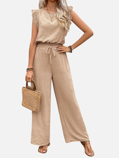 Delphine | Women's Relaxed Top and Wide Leg Trouser Set