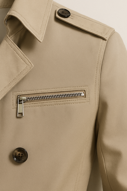 Cyril | Men's Belted Trench Coat
