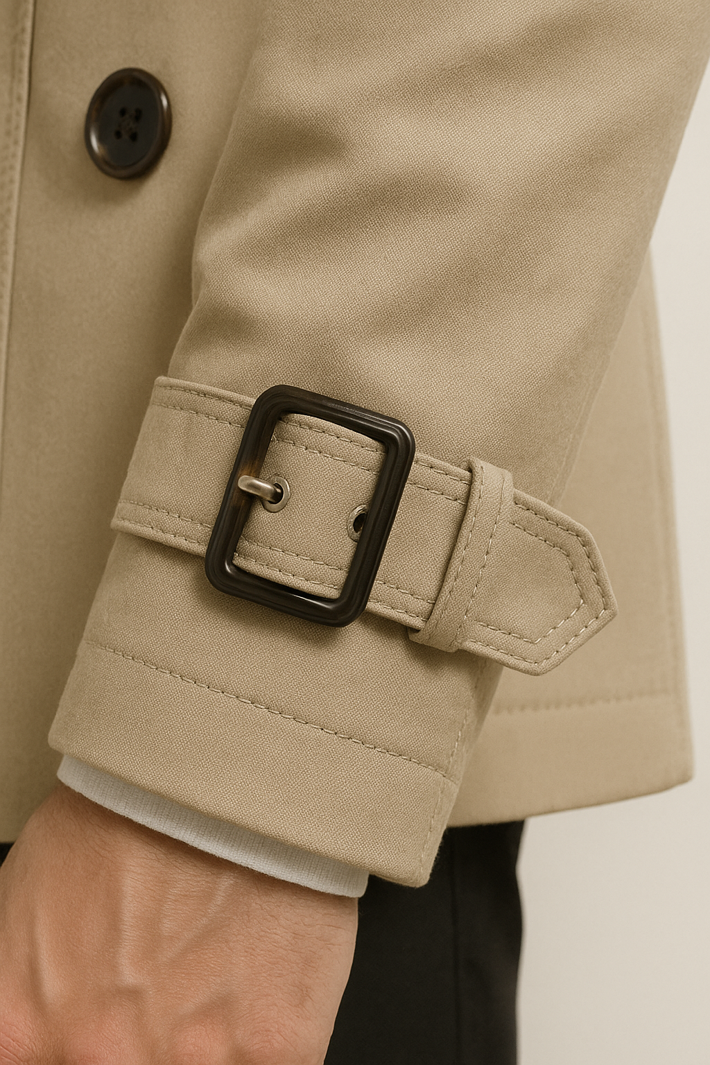Cyril | Men's Belted Trench Coat