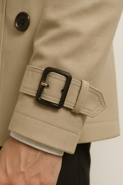 Cyril | Men's Belted Trench Coat