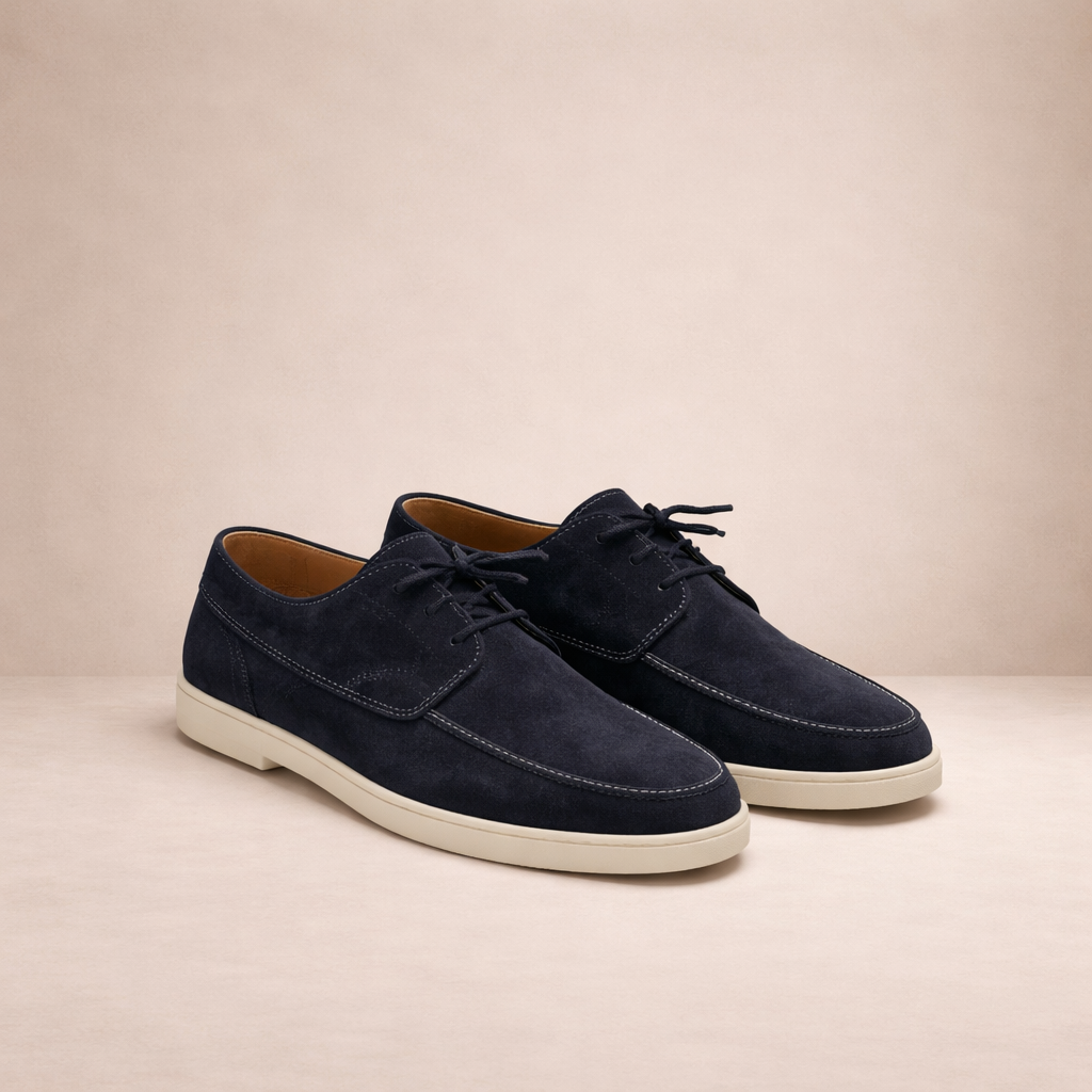 Maxwell | Men's Suede Lace-Up Loafers