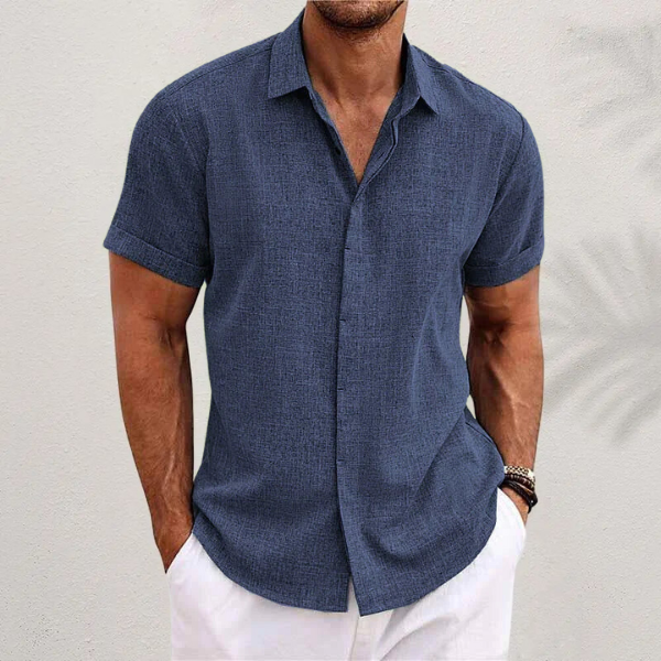 Samuel | Men's Short Sleeve Linen Shirt