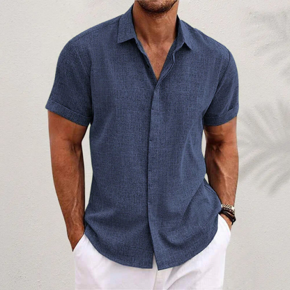 Samuel | Men's Short Sleeve Linen Shirt