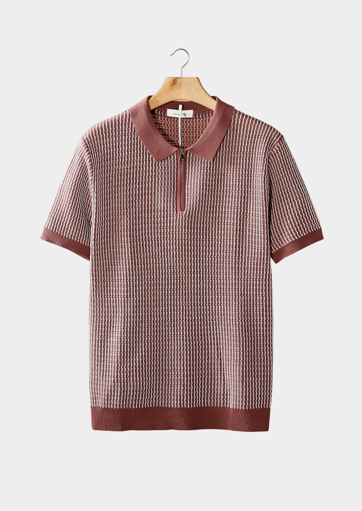 Everton | Men's Textured Zip Polo