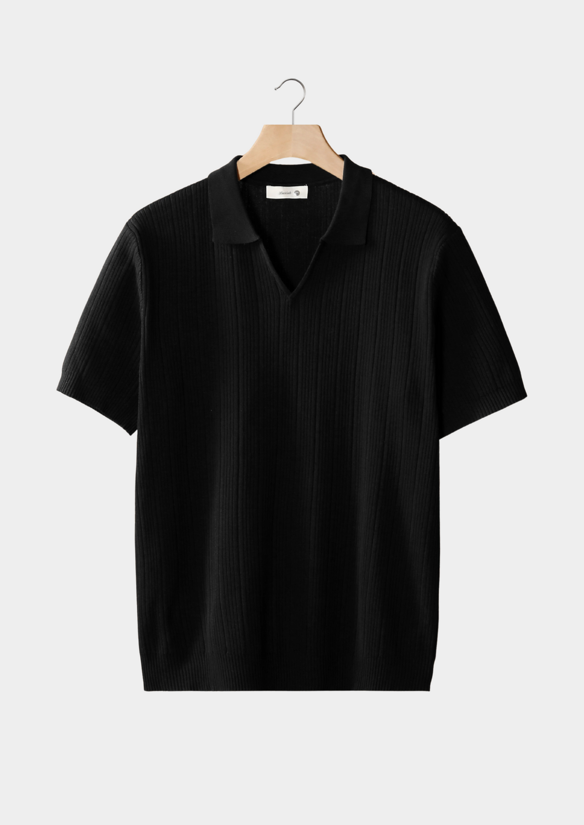 Radcliffe | Men's Open Collar Ribbed Polo