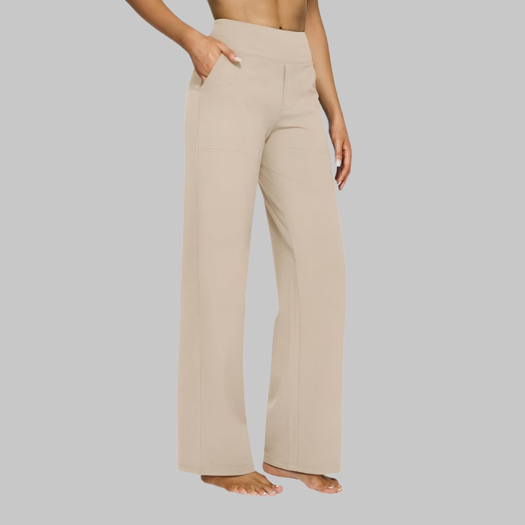 Wren | Women's High Waist Straight Leg Trousers