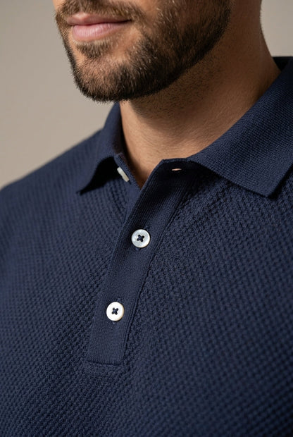 Thomas | Men's Textured Polo Two-Piece Set