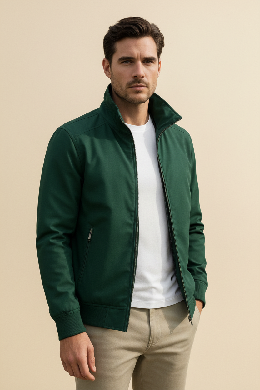 Donkergroen jacket
