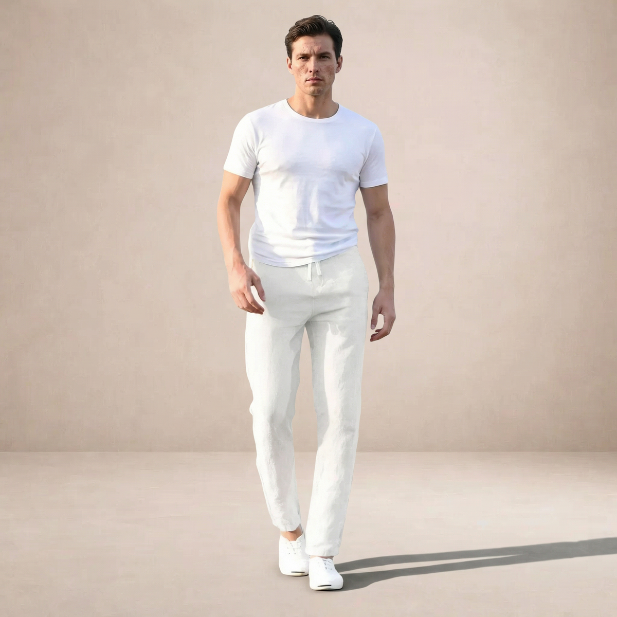 Albert | Men's Straight Leg Linen Trousers