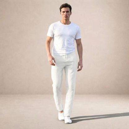 Albert | Men's Straight Leg Linen Trousers