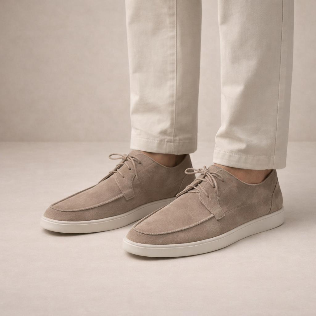 Maxwell | Men's Suede Lace-Up Loafers