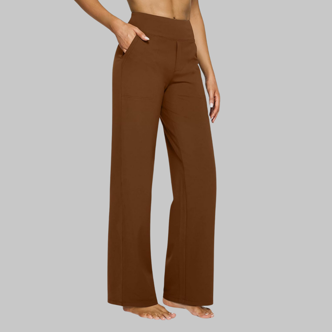 Wren | Women's High Waist Straight Leg Trousers